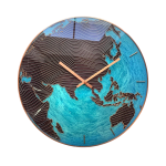 Luxury World Map Wall Clock Decoration