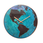 Modern Geographic Map Wall Clock