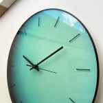 Minimalist Teal Gradient Wall Clock - Image 5