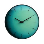 Minimalist Teal Gradient Wall Clock