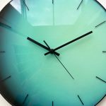 Minimalist Teal Gradient Wall Clock - Image 4