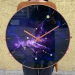 Purple Galaxy Constellation Wall Clock - Image 3