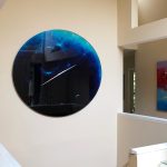 Sci-fi Blue Galaxy Wall Clock Home Decor - Image 4