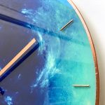Sci-fi Blue Vortex Planet Wall Clock - Image 4