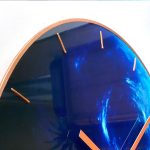 Sci-fi Blue Vortex Planet Wall Clock - Image 5