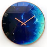 Sci-fi Blue Vortex Planet Wall Clock - Image 3