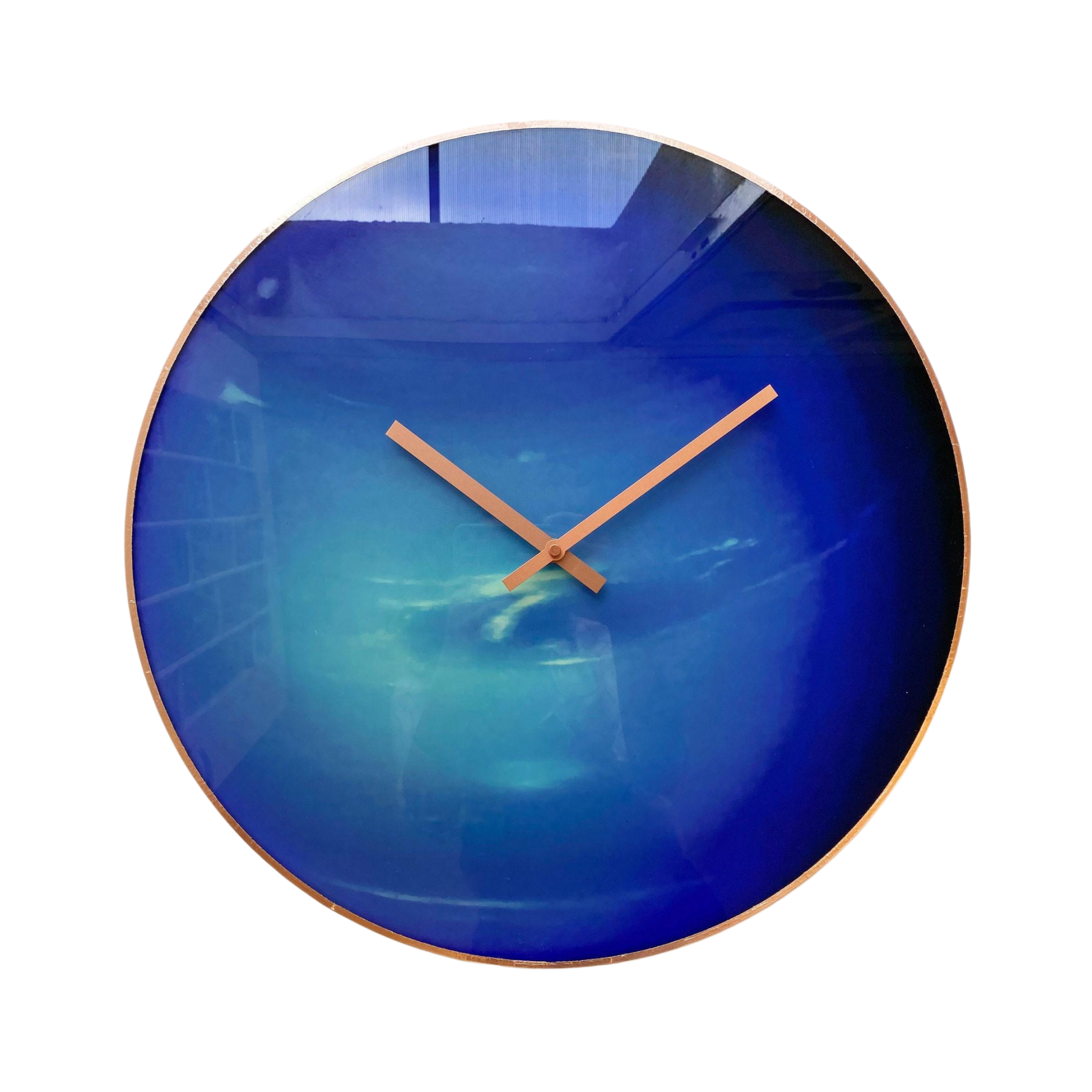 Sci-Fi-Deep-Blue-Planet-Wall-Clock-1.png Modern Star Sci-Fi Deep Blue Planet Wall Clock - Image 1