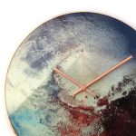 Sci-fi Ice and Snow Planet Wall Clock Future Space Wall Decor - Image 2