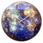 Science fiction universe planetary galaxy wall clock