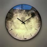 Large lunar surface clock decoration - Image 2