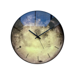 Large lunar surface clock decoration