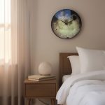 Large lunar surface clock decoration - Image 3