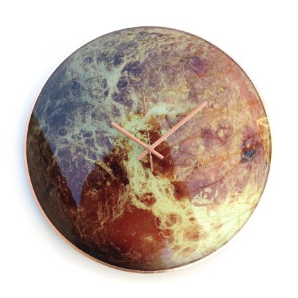 Sci-fi Rusted Planet Wall Clock Metal Galaxy Space Wall Decor