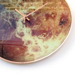 Sci-fi Rusted Planet Wall Clock Metal Galaxy Space Wall Decor - Image 2
