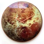 Sci-fi Rusted Planet Wall Clock Metal Galaxy Space Wall Decor - Image 3